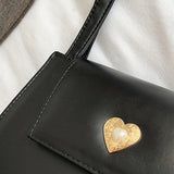 Vintage Red Wine Women Shoulder Bag Retro PU Leather Tote Handbag