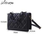 Plaid Flap Shoulder Bag Chain Square Mini Crossbody Bag