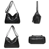 Soft Shoulder Bags for Women Zipper Purses Crossbody Bag