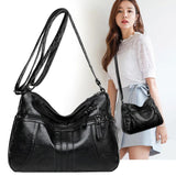 Soft Shoulder Bags for Women Zipper Purses Crossbody Bag