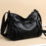 Soft Shoulder Bags for Women Zipper Purses Crossbody Bag