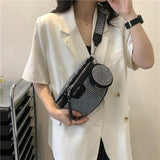 Rhinestone Waist Belt Bag Shoulder Crossbody Phone Pack
