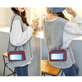 Waterproof Crossbody Shoulder Bag with Phone Purse and Transparent Window