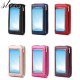 Waterproof Crossbody Shoulder Bag with Phone Purse and Transparent Window