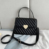 Striped Women Shoulder Bag Handbags Ladies Small Top Handle Bags