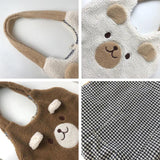 Large Capacity Plush Bear Shoulder Bag for Women