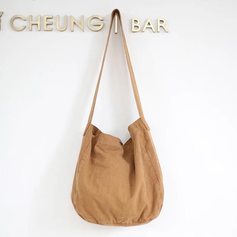 Casual Retro Washed Canvas Women Messenger Bag Student Shoulder