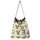 Casual Canvas Bag Ladies Handbag Student Shoulder Shopping Bag