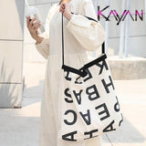 Casual Canvas Bag Ladies Handbag Student Shoulder Shopping Bag