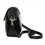 Plaid Shoulder Bags For Women PU Leather Small Crossbody Bag
