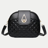 Plaid Shoulder Bags For Women PU Leather Small Crossbody Bag