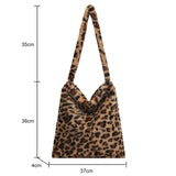 Vintage Crossbody Bags Large Capacity Plush Shoulder Handbags