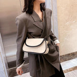 Vintage Crocodile Pattern Shoulder Bag Women PU Leather Bag Armpit Bag