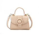 Vintage Mini Square Bag PU Leather Women's Handbag
