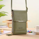 Soft Leather Women's Touch Screen Cell Phone Purse