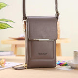 Soft Leather Women's Touch Screen Cell Phone Purse