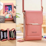 Soft Leather Women's Touch Screen Cell Phone Purse