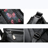Winter Style Washed Leather Handbags Women Bags Ladies Shoulder Crossbody Bags F