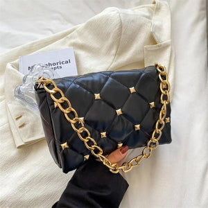 Quilted Women Shoulder Bag Chain Purses Handbag Totes