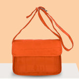 Embroidered Rhombus Messenger Bag Crossbody Tote