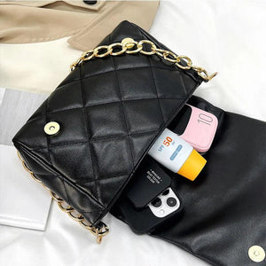 Embroidery Thread Chains Shoulder Bag Diamond Armpit Bag Women Wallet Ladies