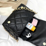 Embroidery Thread Chains Shoulder Bag Diamond Armpit Bag Women Wallet Ladies