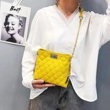 Diamond Pattern Women Messenger Bag Square Female Shoulder Handbag