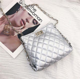 Diamond Pattern Women Messenger Bag Square Female Shoulder Handbag