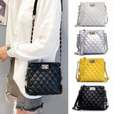 Diamond Pattern Women Messenger Bag Square Female Shoulder Handbag