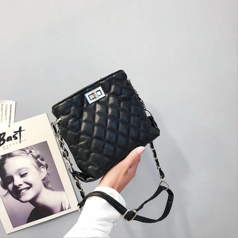 Diamond Pattern Women Messenger Bag Square Female Shoulder Handbag