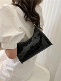 Women's Pu Leather Shoulder Bags Bright Top Handle Female Bags