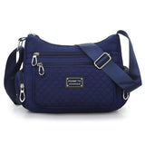Waterproof Plaid Messenger Bag Large Capacity Lady Handbags