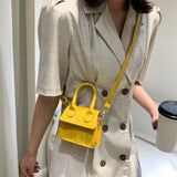 Crocodile Pattern Mini Tote Bag Crossbody Messenger Purse