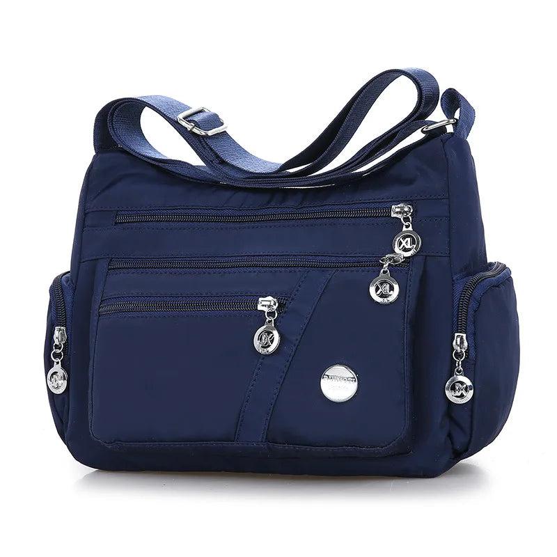 Casual Shoulder Messenger Bag Waterproof Nylon Crossbody Large Capacity Handbag