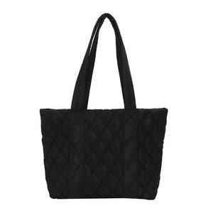 Winter Large Capacity Nylon Shoulder Bag Cotton Tote Bags