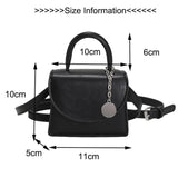 Women PU Leather Fanny Pack Clutch Small Chest Shoulder Bags