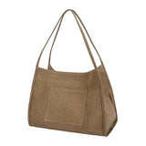 Canvas Women's Large Tote Bag Bucket Shoulder Bags Lady Leather M