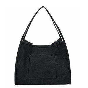 Canvas Women's Large Tote Bag Bucket Shoulder Bags Lady Leather M