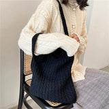 Women's Vintage Wool Shoulder Bag
