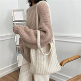 Women's Vintage Wool Shoulder Bag