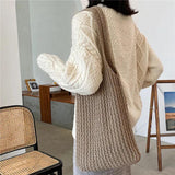 Women's Vintage Wool Shoulder Bag