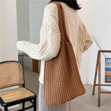 Women's Vintage Wool Shoulder Bag