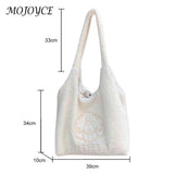 Japanese Cartoon Embroidery Large Capacity Ladies Book Bag