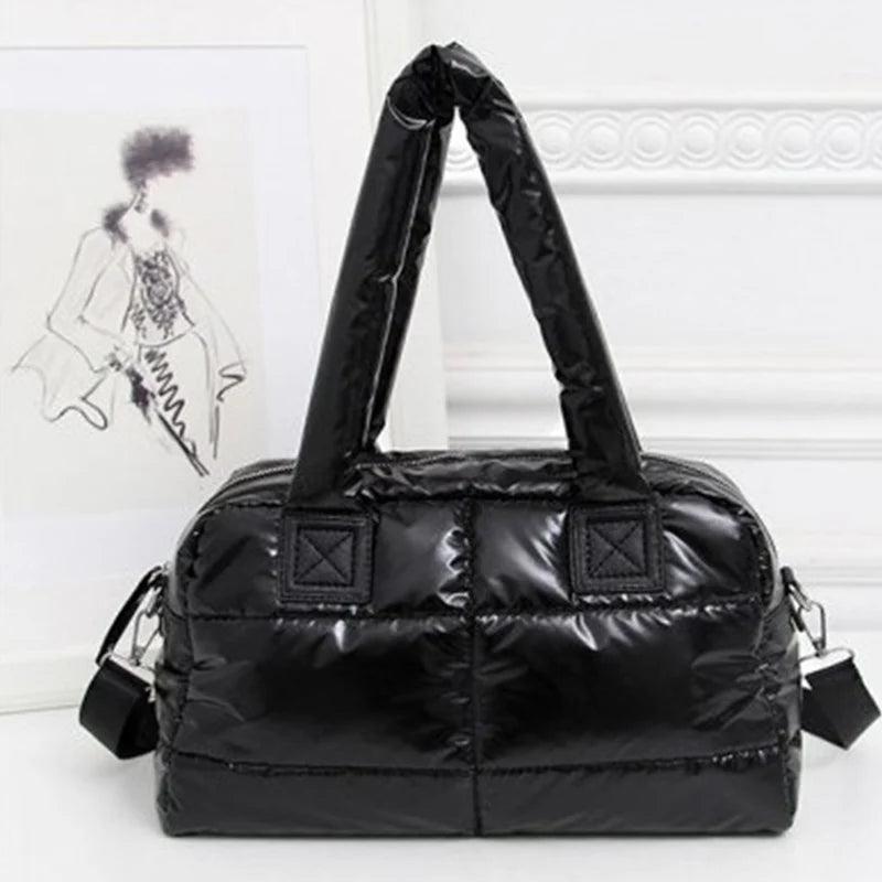 Winter Large Capacity Tote Bag Crossbody Bags Waterproof Nylon Shoulder Bags