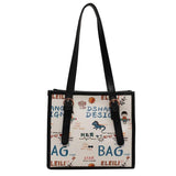 Ladies Cartoon Print Shoulder Bag Large Capacity