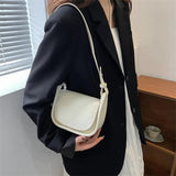 Solid Pu Leather Women Shoulder Bag Flap Female Crossbody Bags