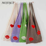 Beach Mesh Hollow Flower Woven Travel Bags Shoulder Bag