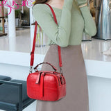 One-shoulder Leather Handbags Small Crossbody Messenger Bags