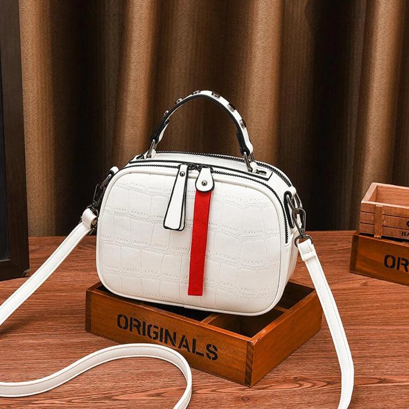 One-shoulder Leather Handbags Small Crossbody Messenger Bags