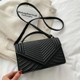 Soft Leather Crossbody Bag Retro Square Purses